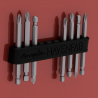 Custom magnetic holder for screwdriver bits